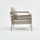 NORDVÄRK Morento udendrs loungest, m. 2 stole, 1 sofa, 1 bord, beige hynder - beige aluminium