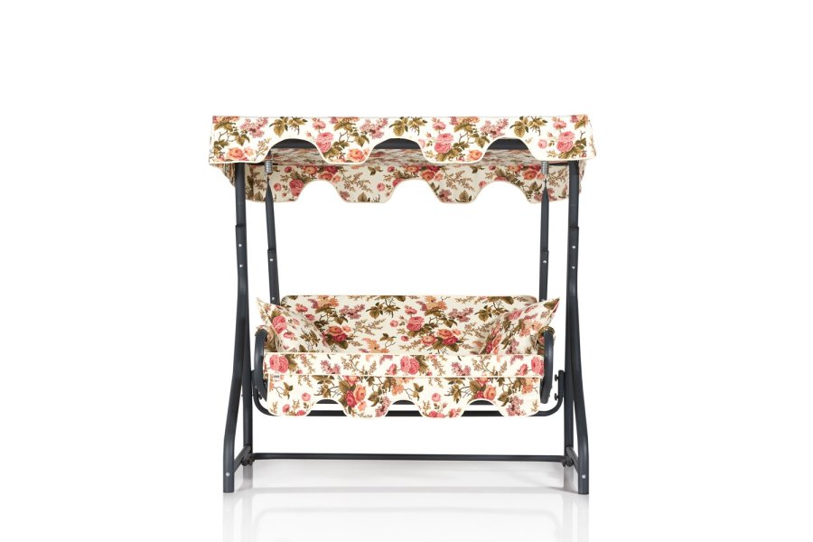 NORDVÄRK Morus 2 udendrs dobbelt hngesofa - multifarvet polyester stof og metal