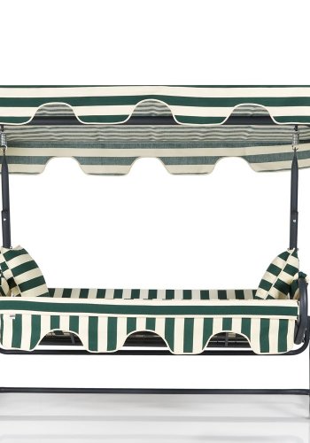 NORDVÄRK Olea 2 udendrs triple hngesofa - multifarvet polyester stof og metal