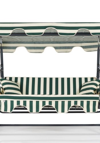 NORDVÄRK Olea 2 udendrs triple hngesofa - multifarvet polyester stof og metal