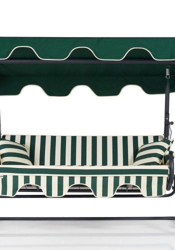 NORDVÄRK Olea 8 udendrs triple hngesofa - multifarvet polyester stof og aluminium