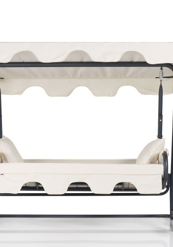 NORDVÄRK Olea 9 udendrs triple hngesofa - multifarvet polyester stof og metal