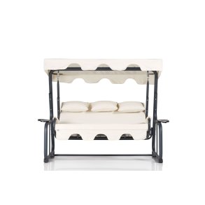 NORDVÄRK Vitis 3 udendrs triple hngesofa - multifarvet polyester stof og metal