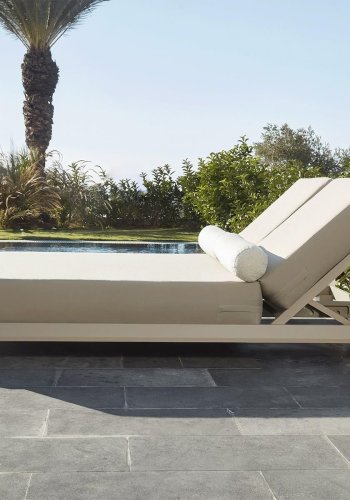 NORDVÄRK Hera udendrs dobbelt solseng, m. beige hynde - beige aluminium (212x150)