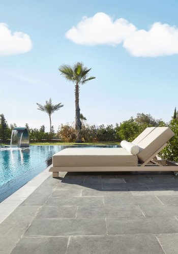 NORDVÄRK Hera udendrs dobbelt solseng, m. beige hynde - beige aluminium (212x150)