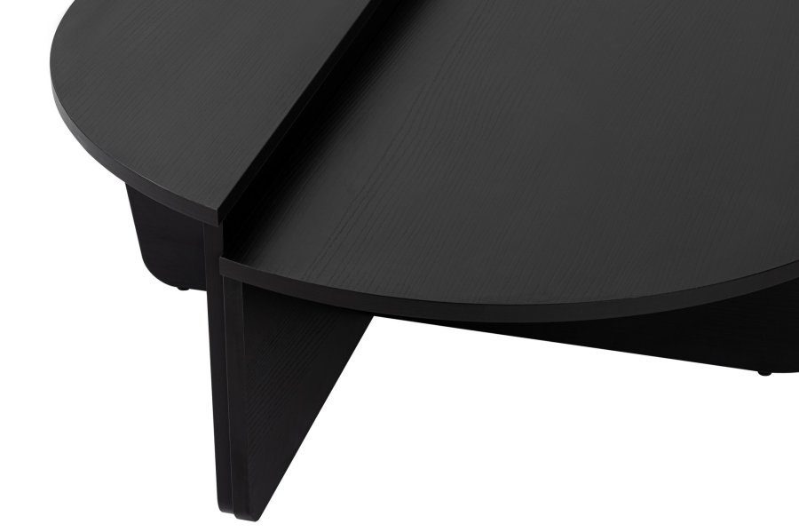 NORDVÄRK Orion sofabord - sort tr melamin (st med 2)