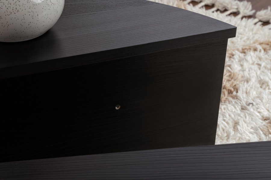 NORDVÄRK Orion sofabord - sort tr melamin (st med 2)