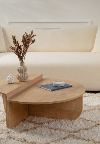 NORDVÄRK Orion sofabord - honning egefarvet melamin (st med 2)