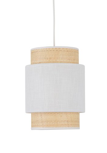 TK Boho loftlampe - natur str og hvid stof