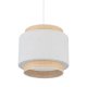 TK Boho loftlampe - natur str og hvid stof