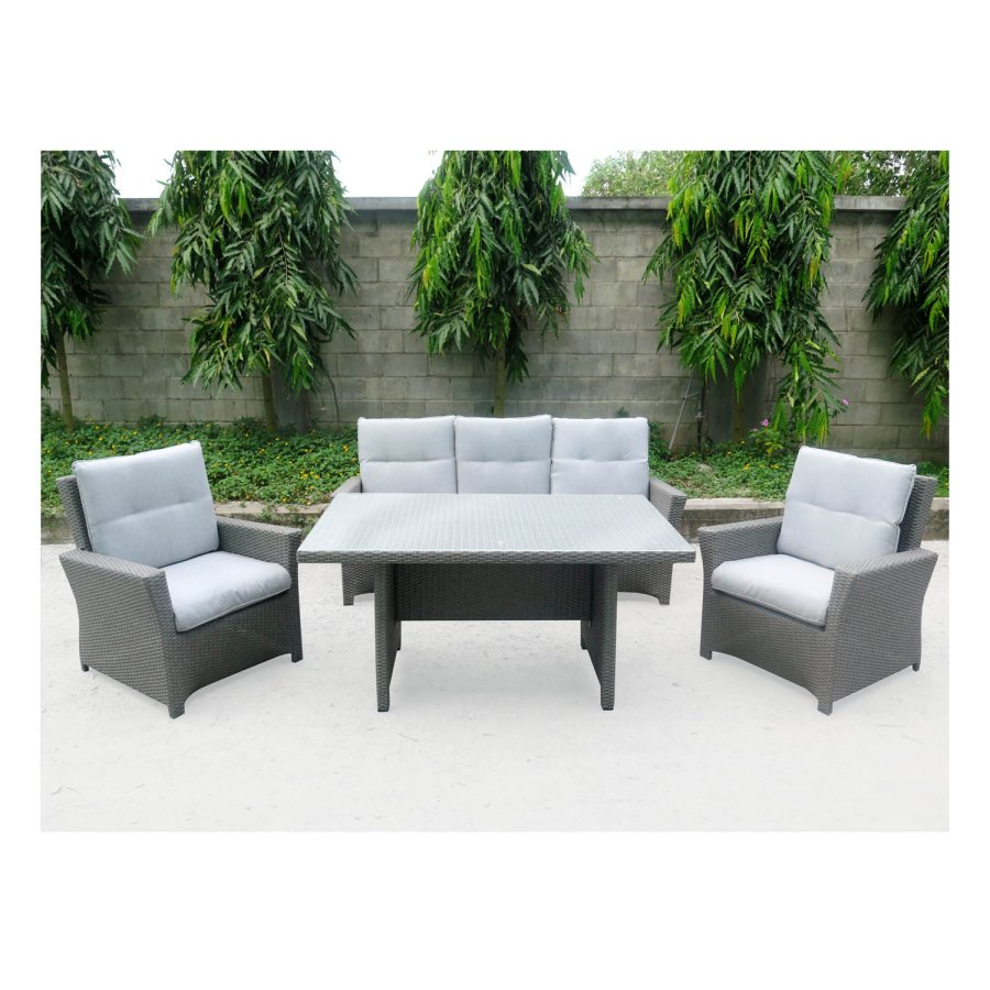 VENTURE DESIGN Brentwood have sofast - gr rattan og plastik