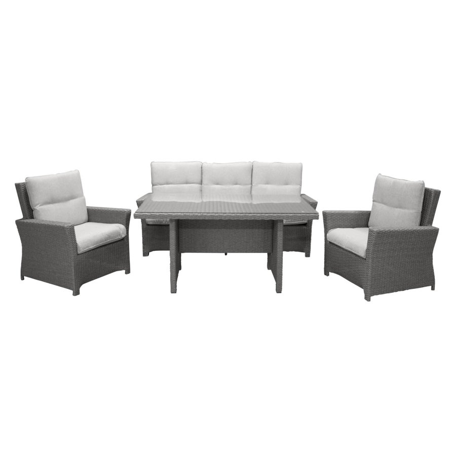 VENTURE DESIGN Brentwood have sofast - gr rattan og plastik