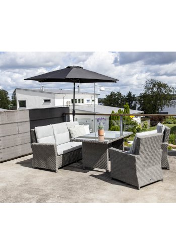 VENTURE DESIGN Brentwood have sofast - gr rattan og plastik