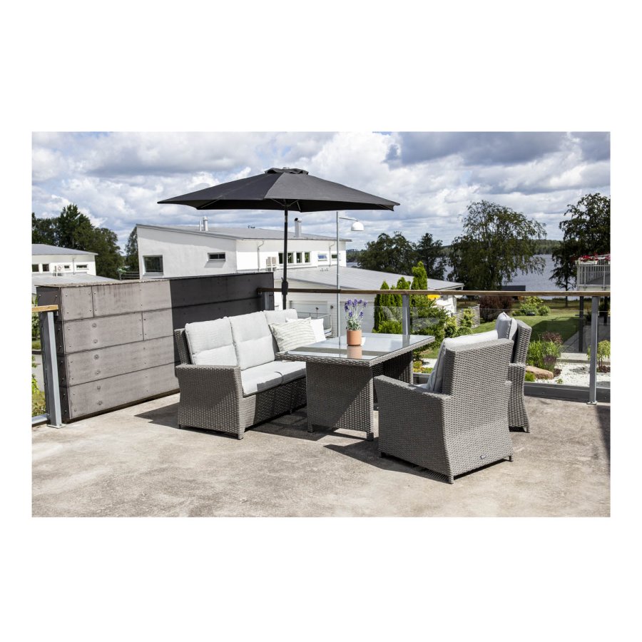 VENTURE DESIGN Brentwood have sofast - gr rattan og plastik