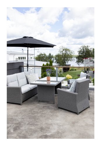 VENTURE DESIGN Brentwood have sofast - gr rattan og plastik