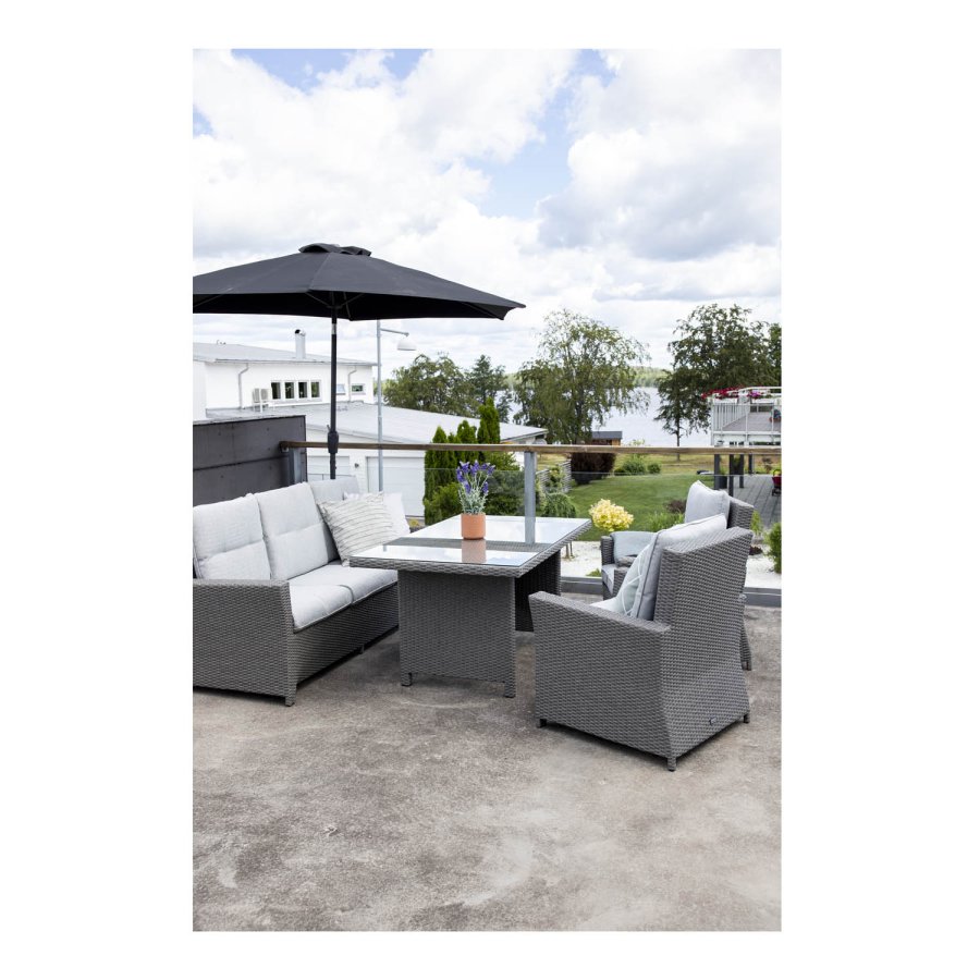 VENTURE DESIGN Brentwood have sofast - gr rattan og plastik