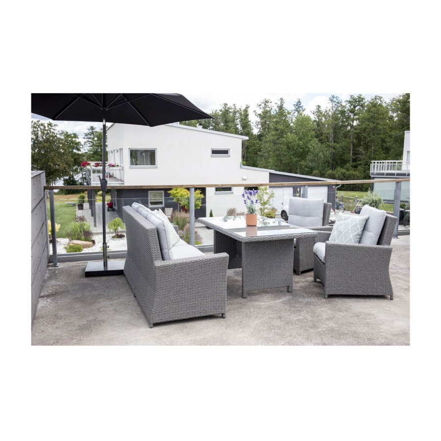 VENTURE DESIGN Brentwood have sofast - gr rattan og plastik