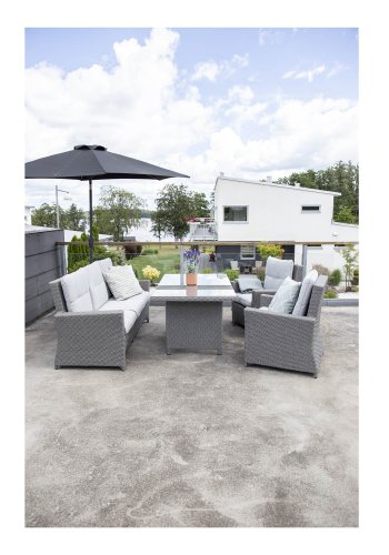 VENTURE DESIGN Brentwood have sofast - gr rattan og plastik