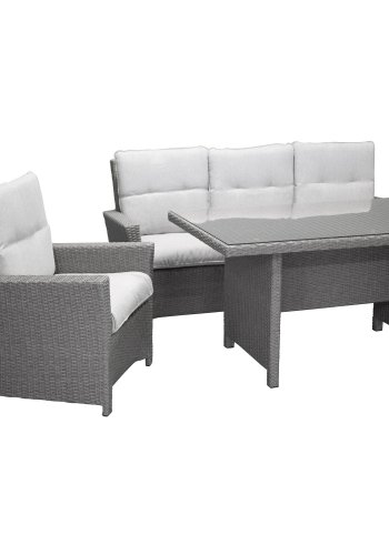 VENTURE DESIGN Brentwood have sofast - gr rattan og plastik