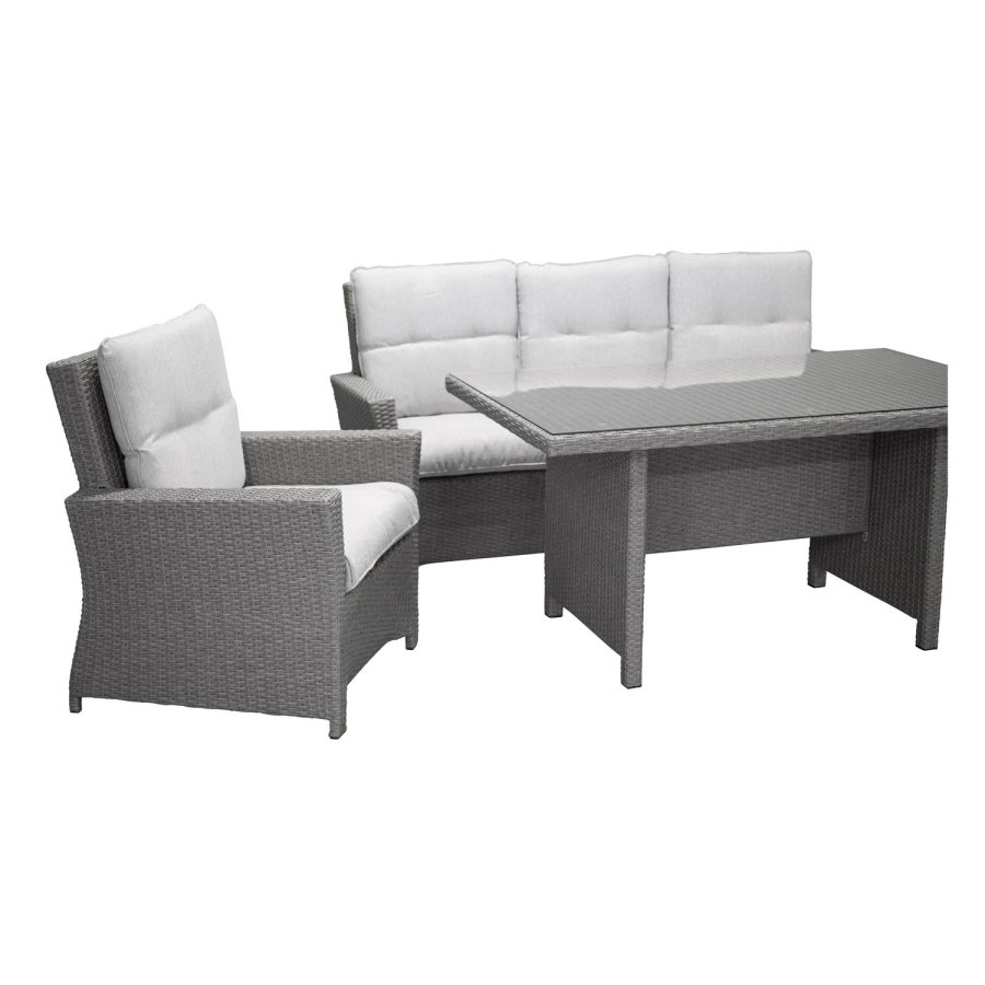 VENTURE DESIGN Brentwood have sofast - gr rattan og plastik