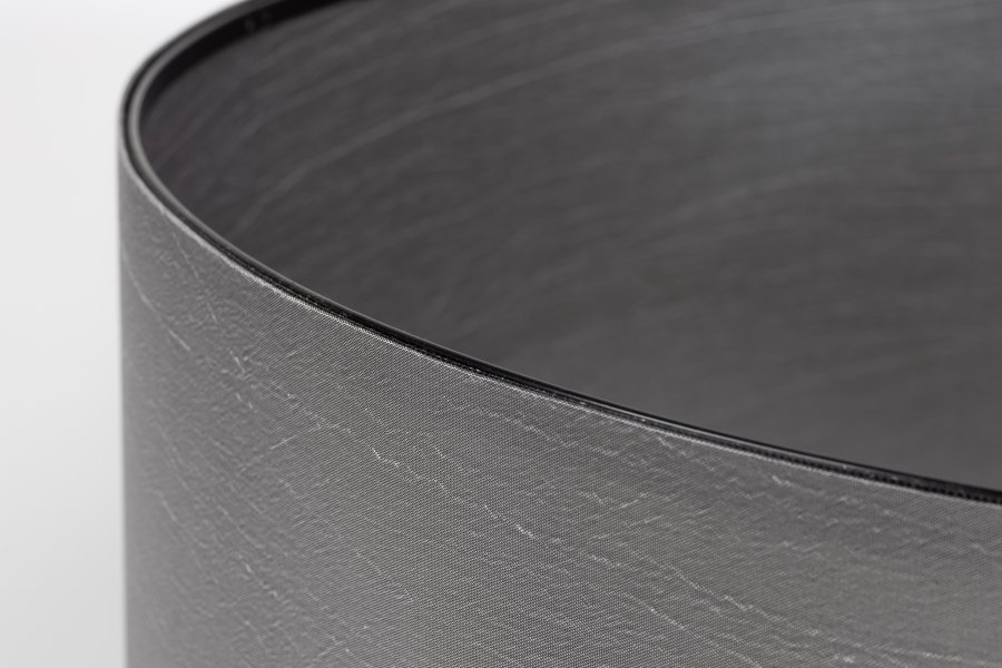 ZUIVER Tripod lampeskrm, rund - gr tekstil