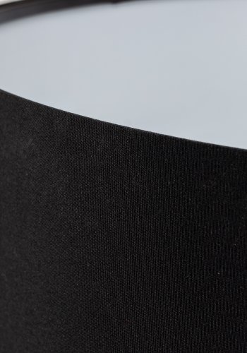 ZUIVER Tripod lampeskrm, rund - sort tekstil