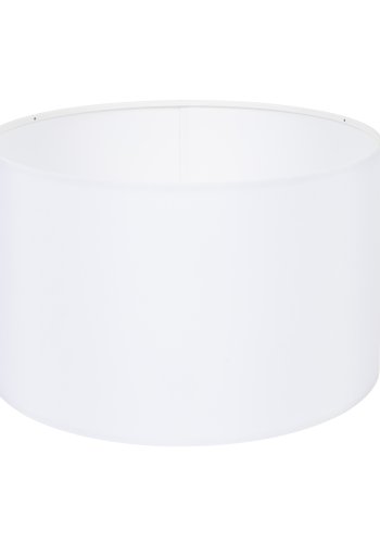 ZUIVER Tripod lampeskrm, rund - hvid tekstil