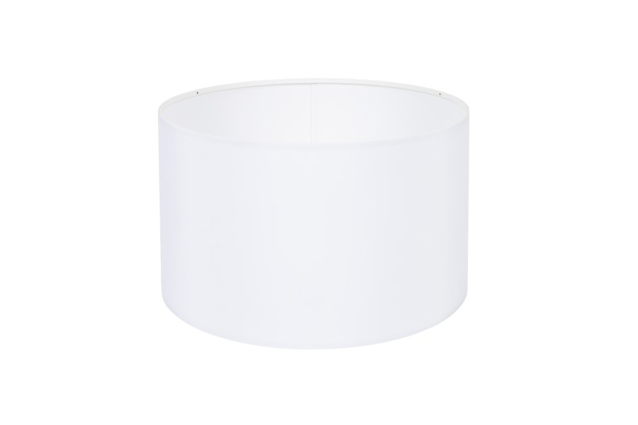 ZUIVER Tripod lampeskrm, rund - hvid tekstil