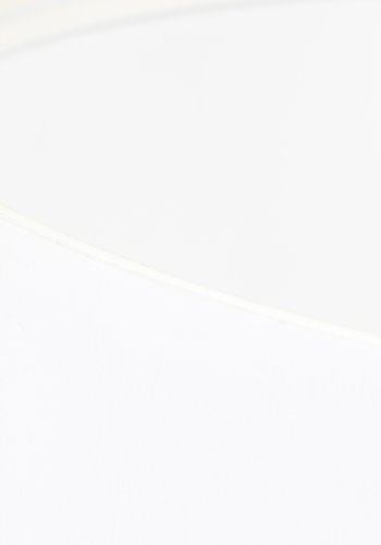 ZUIVER Tripod lampeskrm, rund - hvid tekstil