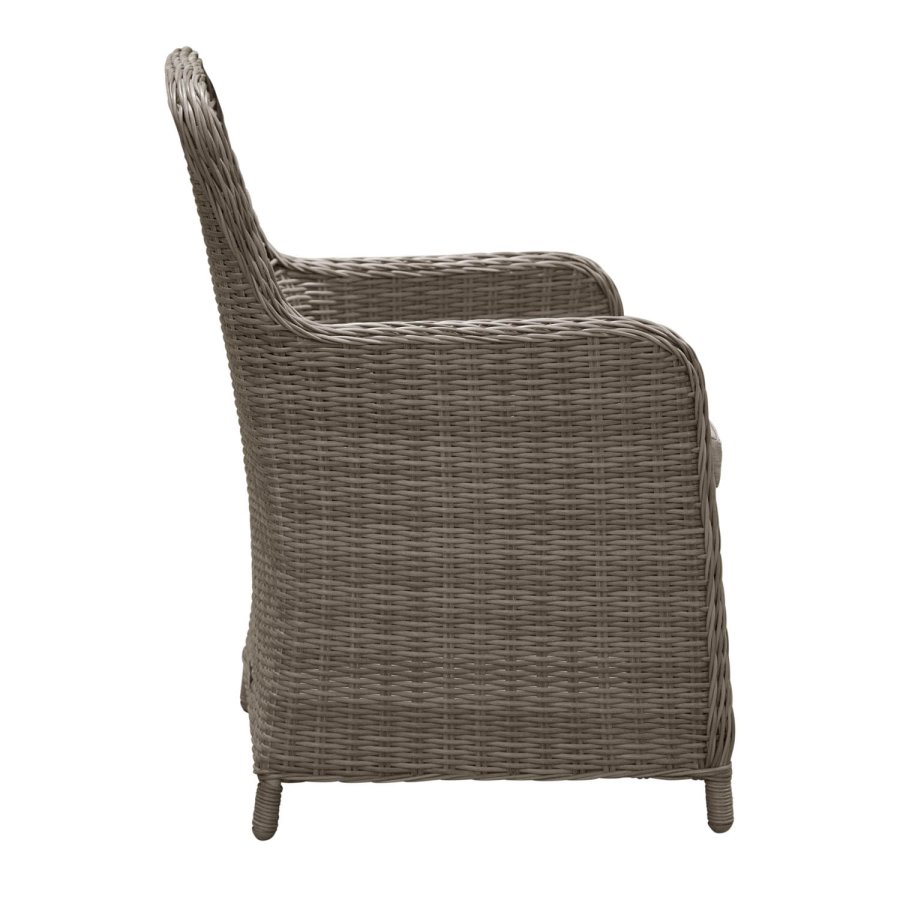 VENTURE DESIGN Wembley havestol m. armln og hynde - natur/sand polyester og stl 