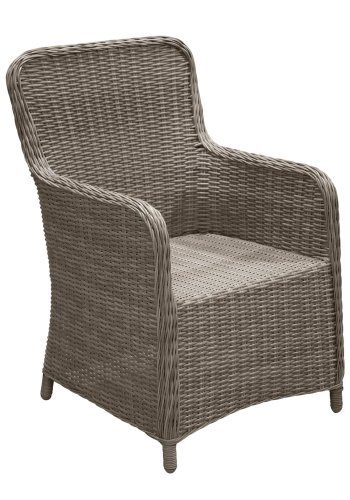 VENTURE DESIGN Wembley havestol m. armln og hynde - natur/sand polyester og stl 