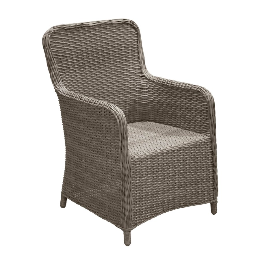 VENTURE DESIGN Wembley havestol m. armln og hynde - natur/sand polyester og stl 