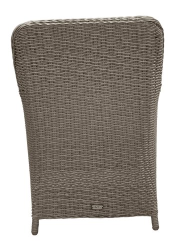 VENTURE DESIGN Wembley havestol m. armln og hynde - gr polyester og stl 