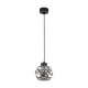 TK Zulia loftlampe - glas og sort metal