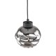 TK Zulia loftlampe - glas og sort metal