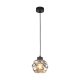 TK Zulia loftlampe - glas og sort metal