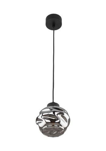 TK Zulia loftlampe - glas og sort metal