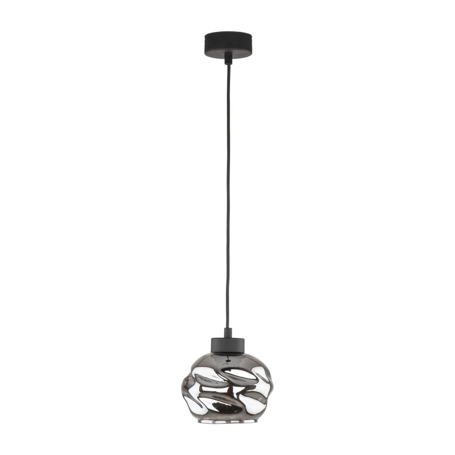 TK Zulia loftlampe - glas og sort metal