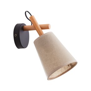 TK Vaio vglampe - natur hr stof og tr