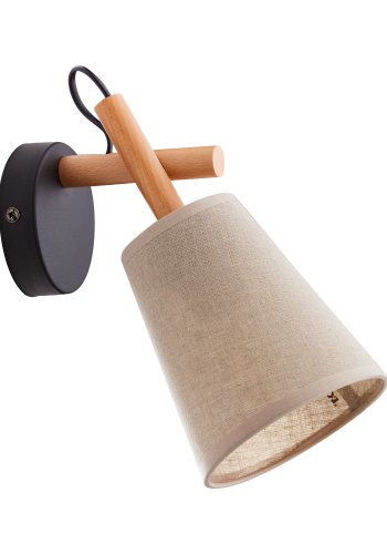 TK Vaio vglampe - natur hr stof og tr