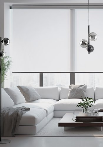 TK Estera loftlampe, m. 3 skrme - glas og sort metal