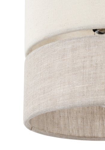 TK Eco loftlampe 200, rund - natur stof og natur fyrretr