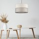 TK Eco loftlampe 380, rund - natur stof og natur fyrretr