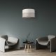 TK Eco loftlampe 380, rund - natur stof og natur fyrretr