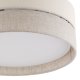 TK Eco loftlampe 450, rund - natur stof og hvid metal