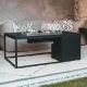 COSI FIRES Cosiloft 120 lounge ildbord, rektangulr - sort aluminium (120x80)