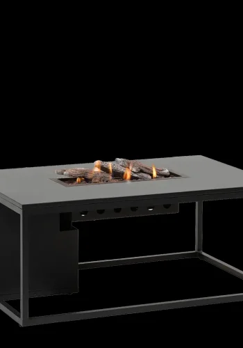 COSI FIRES Cosiloft 120 lounge ildbord, rektangulr - sort aluminium (120x80)