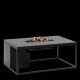 COSI FIRES Cosiloft 120 lounge ildbord, rektangulr - sort aluminium (120x80)