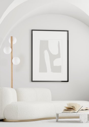 TK Ester gulvlampe, m. 3 skrme - hvid glas og natur fyrretr