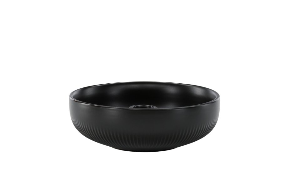 VENTURE DESIGN Posh lysestage, rund - mat sort stentj (B18x6)